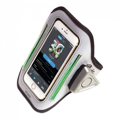 MYGUARD SPORT LED Armband & Safety Alarm with Phone Holder