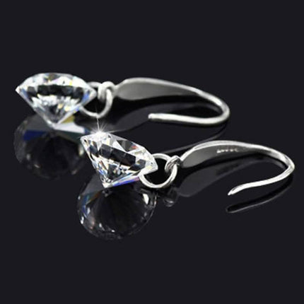 Naked Drill Swarovski Crystal Hook Earrings