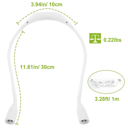 Neck Reading Light Rechargeable Book Bed Lamp