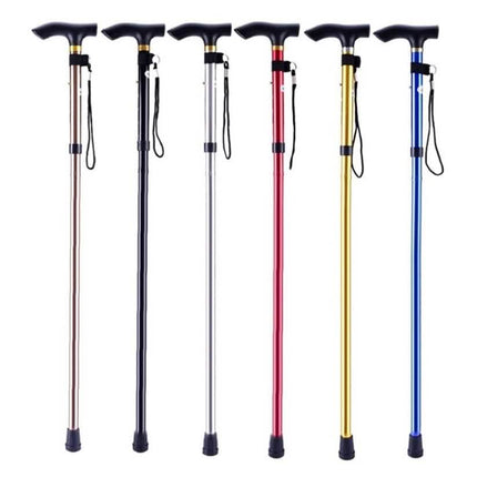 Portable Aluminum Folding Walking Travel Stick Cane