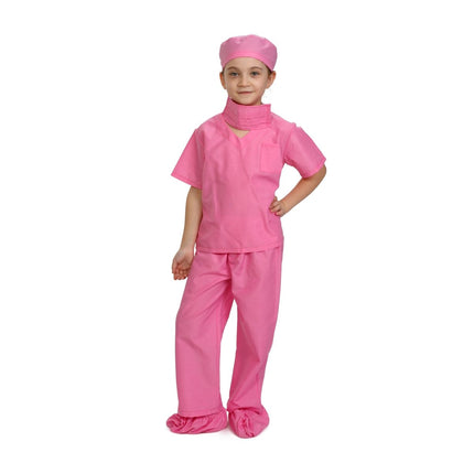 Kids Pink Nurse Costume, Medical Roleplay Outfit for Dress Up and Pretend Play