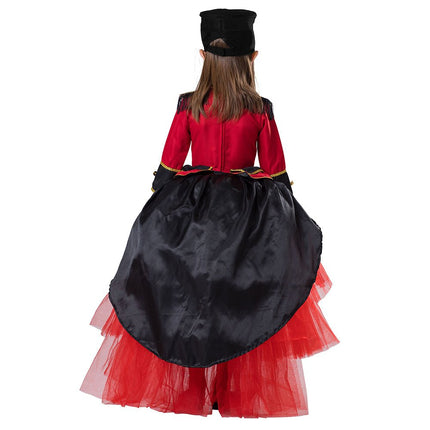 Girls Toy Soldier Costume – Red Tutu Military Dress with Hat for Halloween & Dress Up