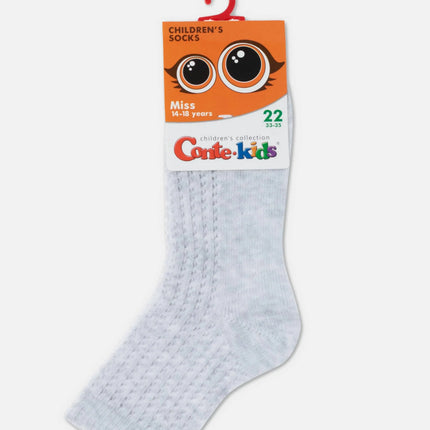 Conte Kids Miss 903 Lace Cotton Socks for Girls – Soft European Fashion Socks