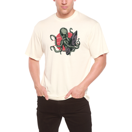 Octopus Men's Bamboo Viscose/Organic Cotton Short Sleeve Graphic T-Shirt