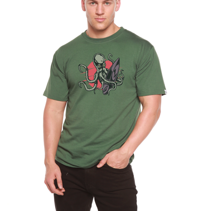 Octopus Men's Bamboo Viscose/Organic Cotton Short Sleeve Graphic T-Shirt