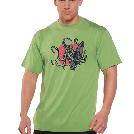 Octopus Men's Bamboo Viscose/Organic Cotton Short Sleeve Graphic T-Shirt