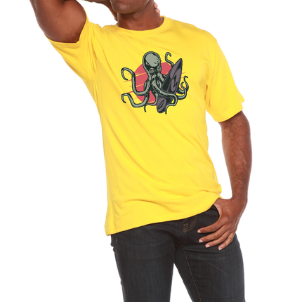 Octopus Men's Bamboo Viscose/Organic Cotton Short Sleeve Graphic T-Shirt