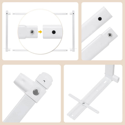 Odoland 70in Foldable Baby Toddler Safety Bed Rail Anti Falling Guard