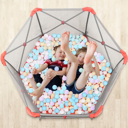 Odoland Safety Portable Playpen Infants Toddler Fence