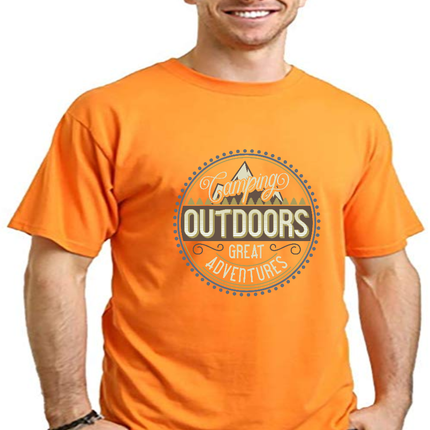 Outdoors Men's Bamboo Viscose/Organic Cotton Short Sleeve Graphic T-Shirt