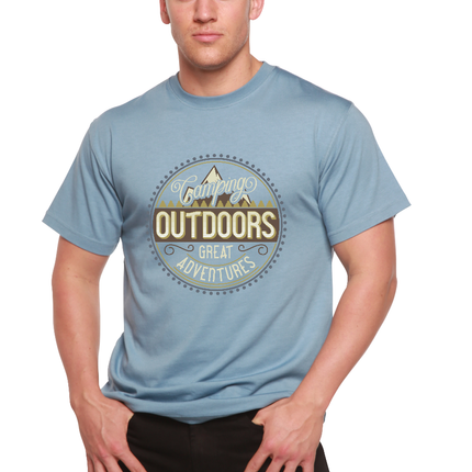 Outdoors Men's Bamboo Viscose/Organic Cotton Short Sleeve Graphic T-Shirt