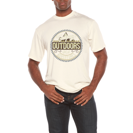Outdoors Men's Bamboo Viscose/Organic Cotton Short Sleeve Graphic T-Shirt