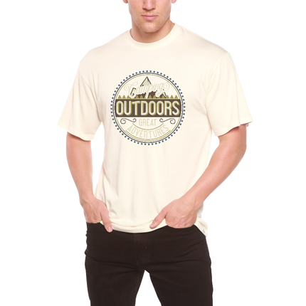 Outdoors Men's Bamboo Viscose/Organic Cotton Short Sleeve Graphic T-Shirt