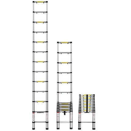 OxGord Aluminum Telescopic Extension Ladder 12.5ft. Telescope