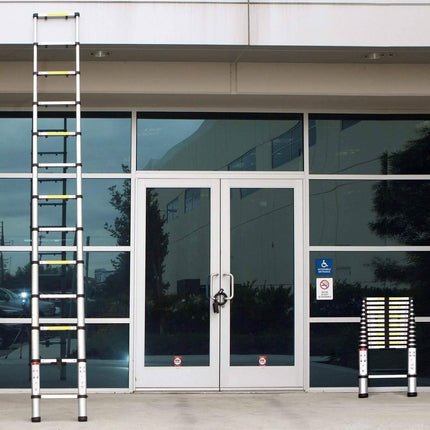 OxGord Aluminum Telescopic Extension Ladder 12.5ft. Telescope