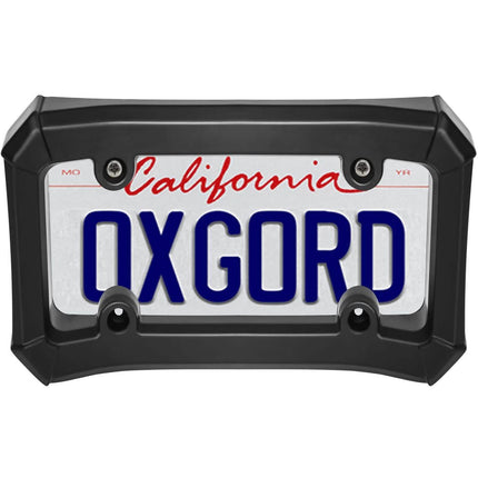 OxGord Front Car Bumper Guard Protector- Complete Durable Coverage - License Plate Frame Holder
