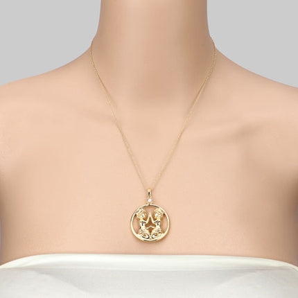 0.45 Carat Genuine Pearl .925 Sterling Silver Pendant