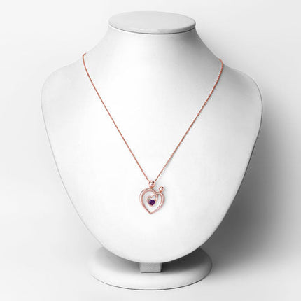 0.25 Carat Genuine Amethyst .925 Sterling Silver Pendant