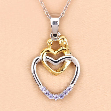 0.14 Carat Genuine Tanzanite .925 Sterling Silver Pendant