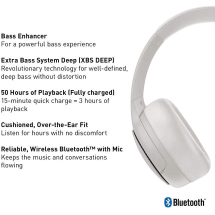 Panasonic RB-M300B Deep Bass Wireless Bluetooth Immersive Headphones