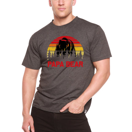 Papa Bear Men's Bamboo Viscose/Organic Cotton Short Sleeve Graphic T-Shirt