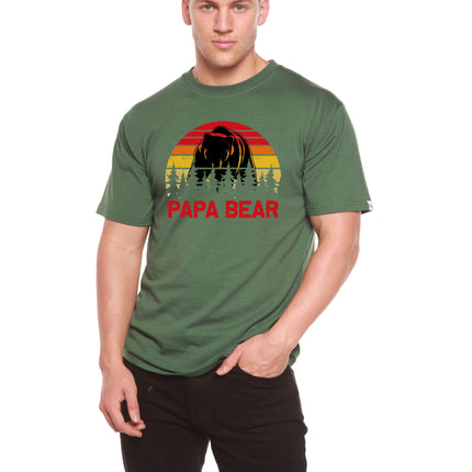 Papa Bear Men's Bamboo Viscose/Organic Cotton Short Sleeve Graphic T-Shirt