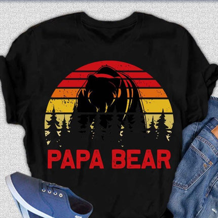 Papa Bear Men's Bamboo Viscose/Organic Cotton Short Sleeve Graphic T-Shirt