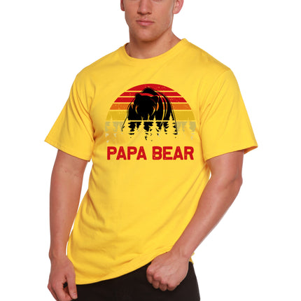 Papa Bear Men's Bamboo Viscose/Organic Cotton Short Sleeve Graphic T-Shirt