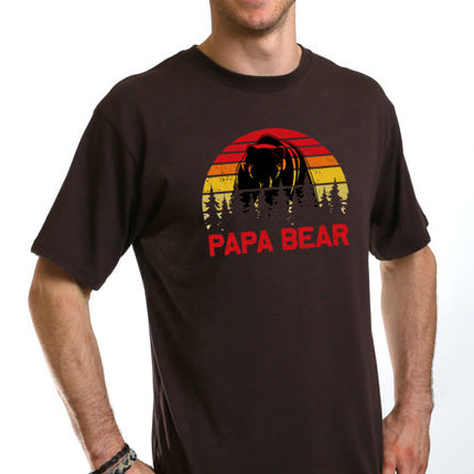 Papa Bear Men's Bamboo Viscose/Organic Cotton Short Sleeve Graphic T-Shirt