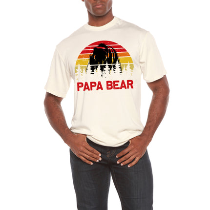Papa Bear Men's Bamboo Viscose/Organic Cotton Short Sleeve Graphic T-Shirt