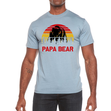 Papa Bear Men's Bamboo Viscose/Organic Cotton Short Sleeve Graphic T-Shirt