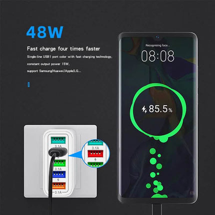 PBG 5 Port Wall Charger