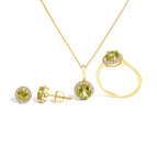 6.5 / Yellow.Gold / Green Peridot