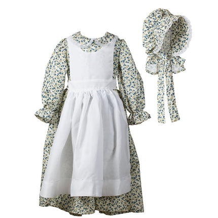 Kids Pioneer Costume with Classic Dress and Frontier Style Details