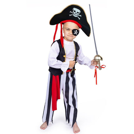 Kids Pirate Costume with Vest, Hat and Swashbuckler Style Outfit
