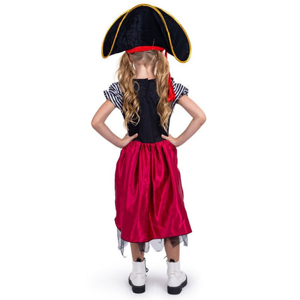Kids Pirate Costume with Captain Hat, Vest and Swashbuckler Style