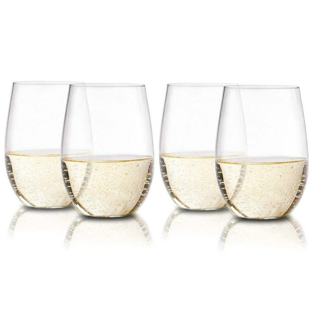 Plastic Stemless Wine Glasses by En Soiree