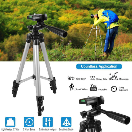 Portable Camera Tripod 45" Adjustable Camera Stand