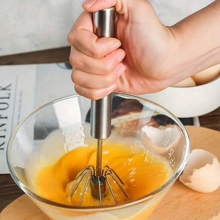 Portable Handheld Mixer (Semi-Automatic, No Electricity Needed)