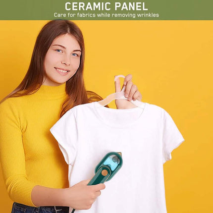 Portable Handheld Steam Iron - Non-Stick Ceramic Soleplate