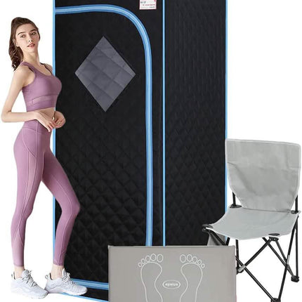Portable Sauna Tent with Heating Foot Pad and Portable Chair