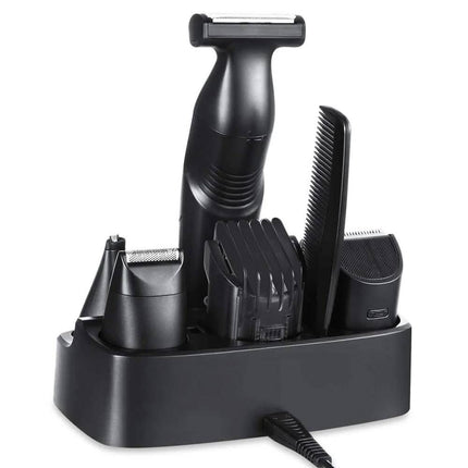 Povos Cordless 5-in-1 Beard Trimmer Body Groomer Style and Detail Kit