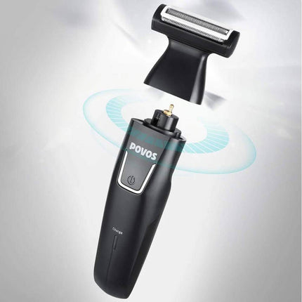 Povos Cordless 5-in-1 Beard Trimmer Body Groomer Style and Detail Kit