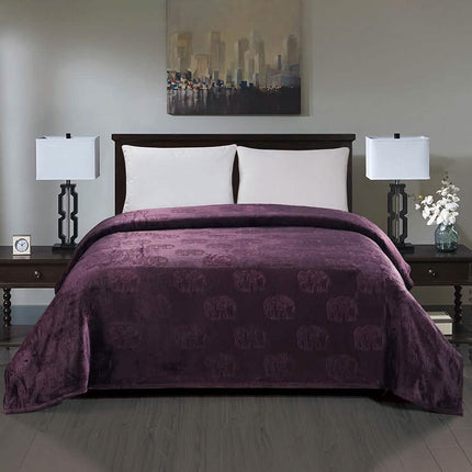 Premium Flannel Fleece Elephant Design Blanket