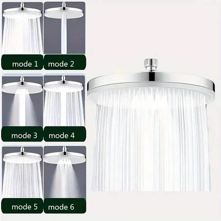 Premium High-pressure Shower Head - Top Spray, Wide Coverage, Lotus Design