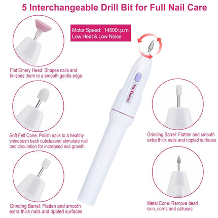 Professional Nail Drill File Manicure Pedicure Set