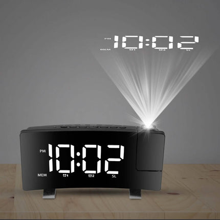 Projection Alarm Clock with Radio