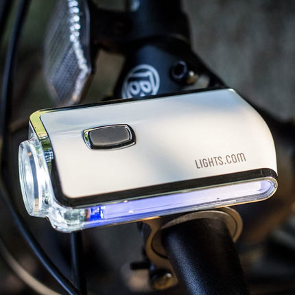 Prospect Park Compact Super Bright LED Bike Light with Blue Side Warning Lights