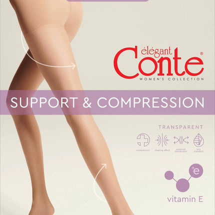 Tights Conte Active Soft 20 Den - Shaping Support with Vitamin E