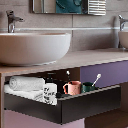 Pull Out Cabinet Organizer Carbon Steel Quiet Slide Rails